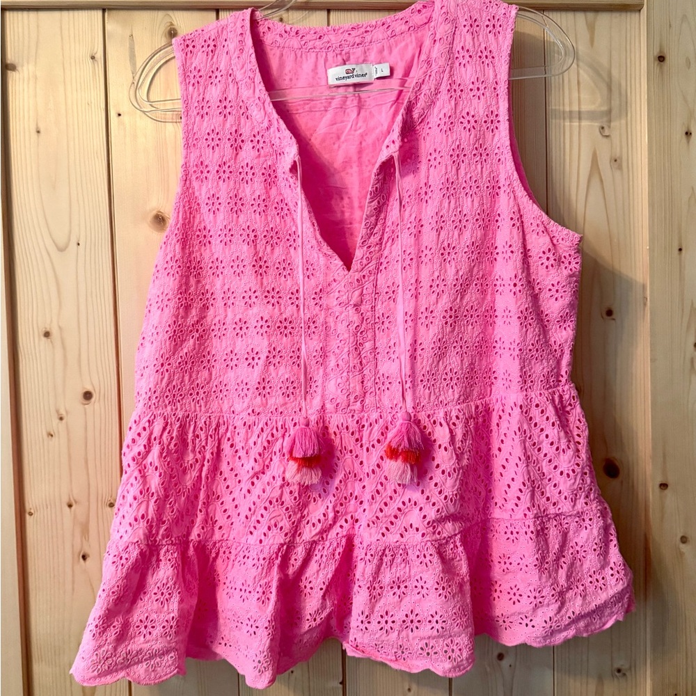 Vineyard Vines Allanmanda Eyelet Top